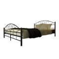 Metal Bed in Black 140 x 200 cm