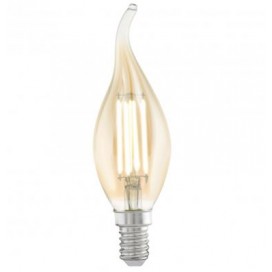 LED bulb, classic style E14 CF37 amber