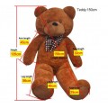 Teddy bear XXL, toy, brown 150 cm