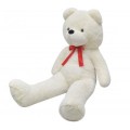 Teddy bear XXL, toy, white 150 cm