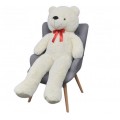 Teddy bear XXL, toy, white 150 cm