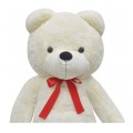 Teddy bear XXL, toy, white 100 cm
