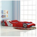 Bed design racing car red