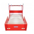 Bed fire truck for children, red