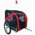 Bicycle Dog Trailer in Black / Red