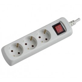 BLOCK 3 SOCKETS WITH SWITCH