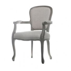 Decorative Chair Antique White Smooth