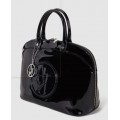 ARMANI JEANS  Black hand bag with clasp
