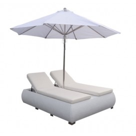 Sun bed and umbrella set LUXE
