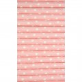 250 Light pink polka dots paper straws