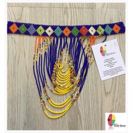 Blue Waterfall - Handmade Missanga Necklace