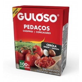 GULOSO DICED TOMATO ONION TETRA 390G / GULOSO 番茄块 洋葱 利乐包装 390G