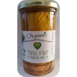 Tuna Fillets in Organic Olive Oil 250g Glass Jar