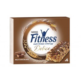 FITNESS DELICE Milk Chocolate Cereal Bars 18(6x22,5g)