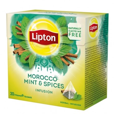 LIPTON MAROCCO MINT & SPICES TEA PACK 12X20PYR