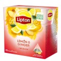 LIPTON LEMON & GINGER TEA PACK12X20PYR