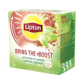 LIPTON GREEN BRING THE BOOST TEA PACK 12X20PYR