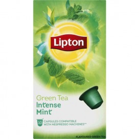LIPTON GREEN INTENSE MINT TEA PACK 12X10CAP (NESPRESSO COMPATIBLE)