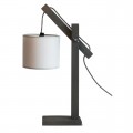 Wood Swing Arm Desk Lamp - Grey