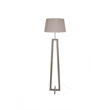 Grey Wood Floor Lamp