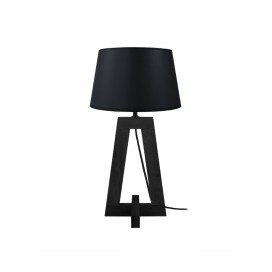 Black Wood Table Lamp