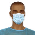Blue Protective Disposable Face Masks - Pack of 50