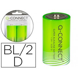 Q-Connect Alkaline D Blister - Pack 2 uni