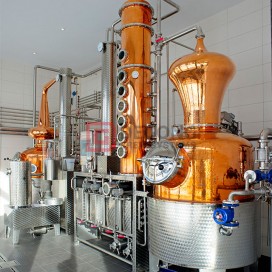 500L Column Still Vodka Gin Alcohol Distillation Equipment Copper Distiller
