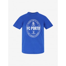 T-shirt Azul Royal \"Azul e Branco\" + Logo S